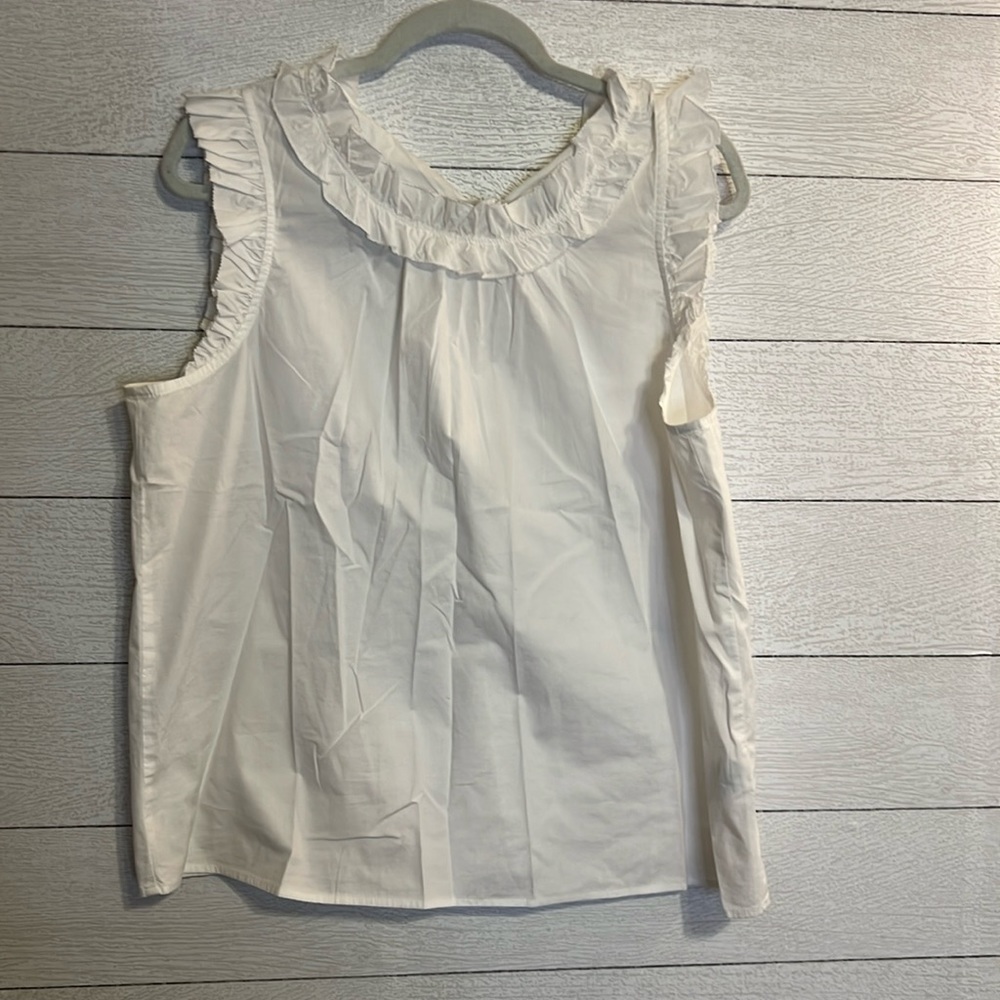 J.Crew Sleeveless Blouse with Tie Back, NWT